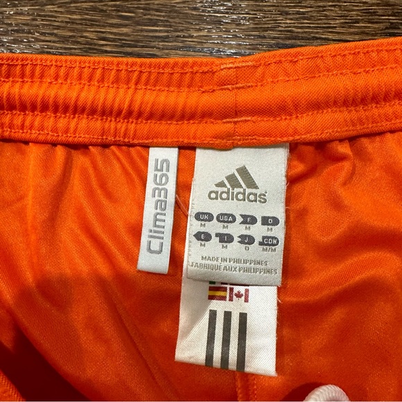 Orange Adidas Soccer Shorts - Adidas Climate - Picture 5 of 6
